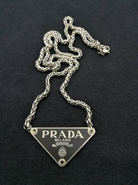 prada neck chain|Prada chain men's.